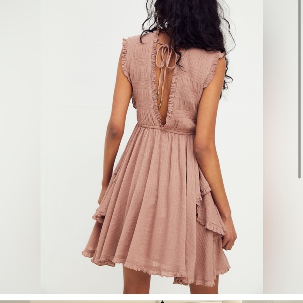 Free People Antoinette Mini Dress - Coyote - Picture 2 of 5